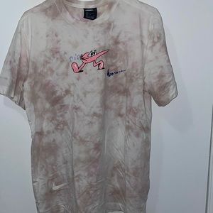 Nike festival tie-dye graphic back print T-shirt in sand